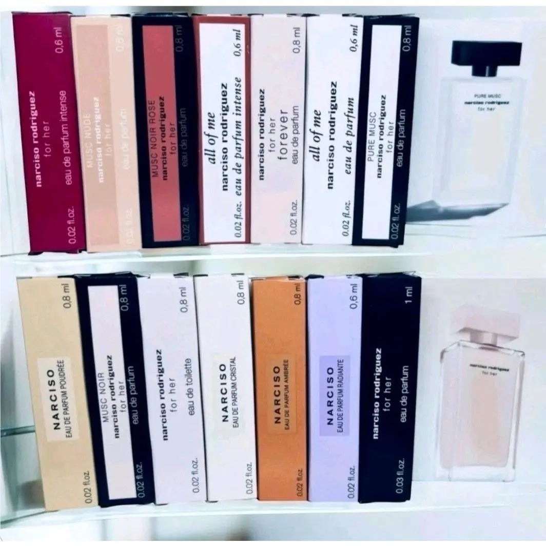 Narciso Rodriguez Perfume Collection For Women Sample Spray 14pc Set