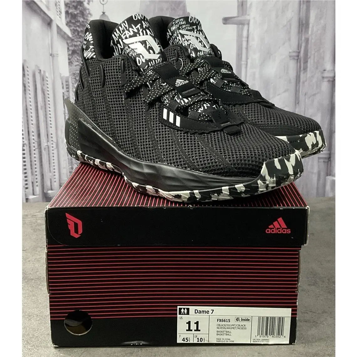 Adidas shoes - adidas Dame 7 - Dame - Black (UPC: 191979403524) 2