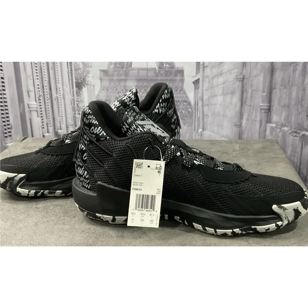 Adidas shoes - adidas Dame 7 - Dame - Black (UPC: 191979403524) 4