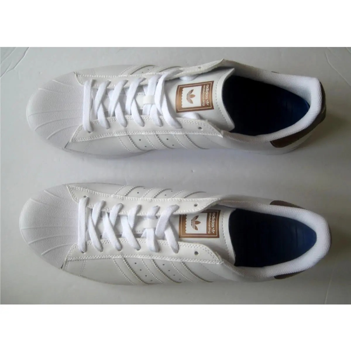 Superstar Vulc Adv Men Size 14 White Copper Shoes Athletic Sneaker BB8611 by Adidas