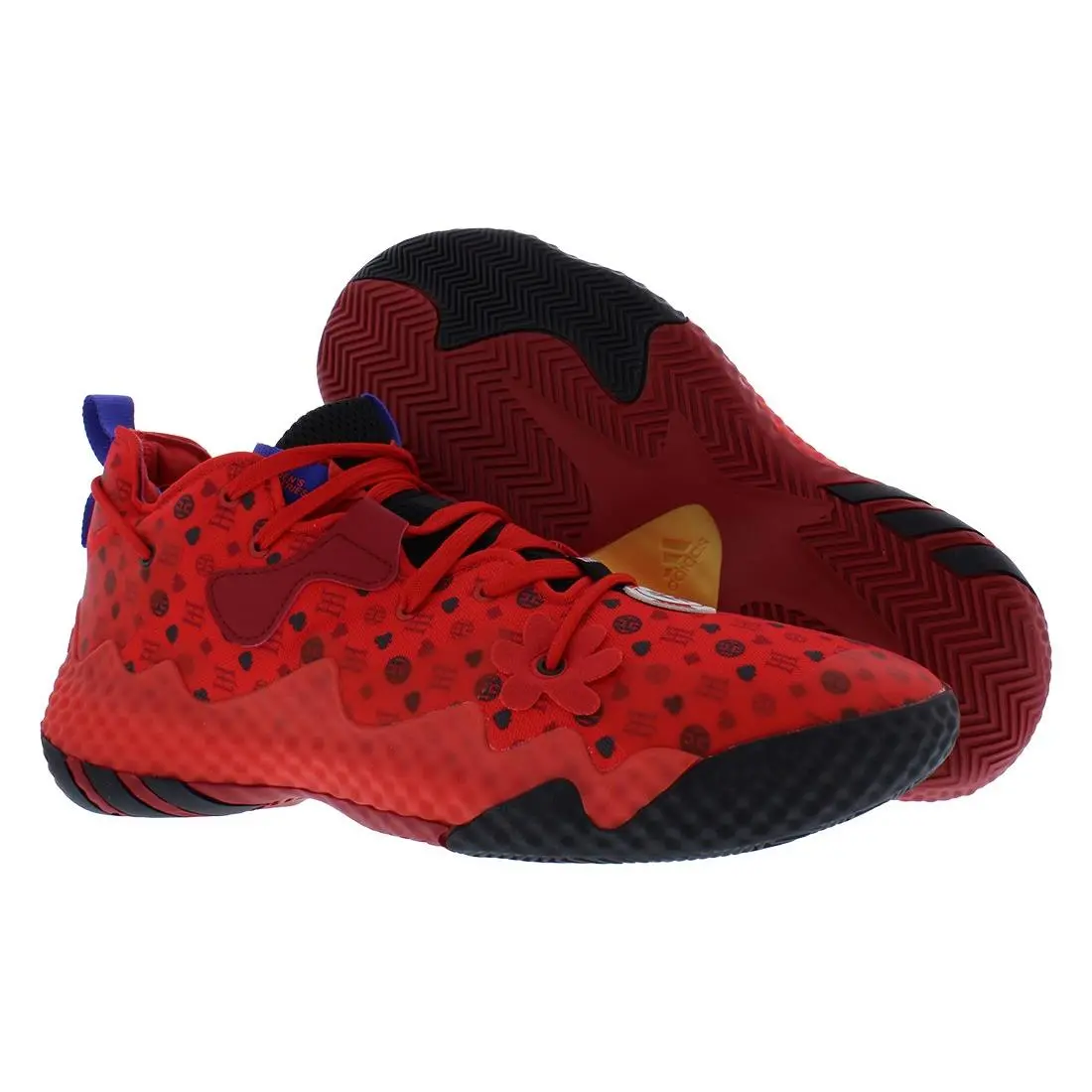 Adidas Harden Vol. 6 Unisex Shoes Size 9 Color: Vivid Red/core Black/core Black