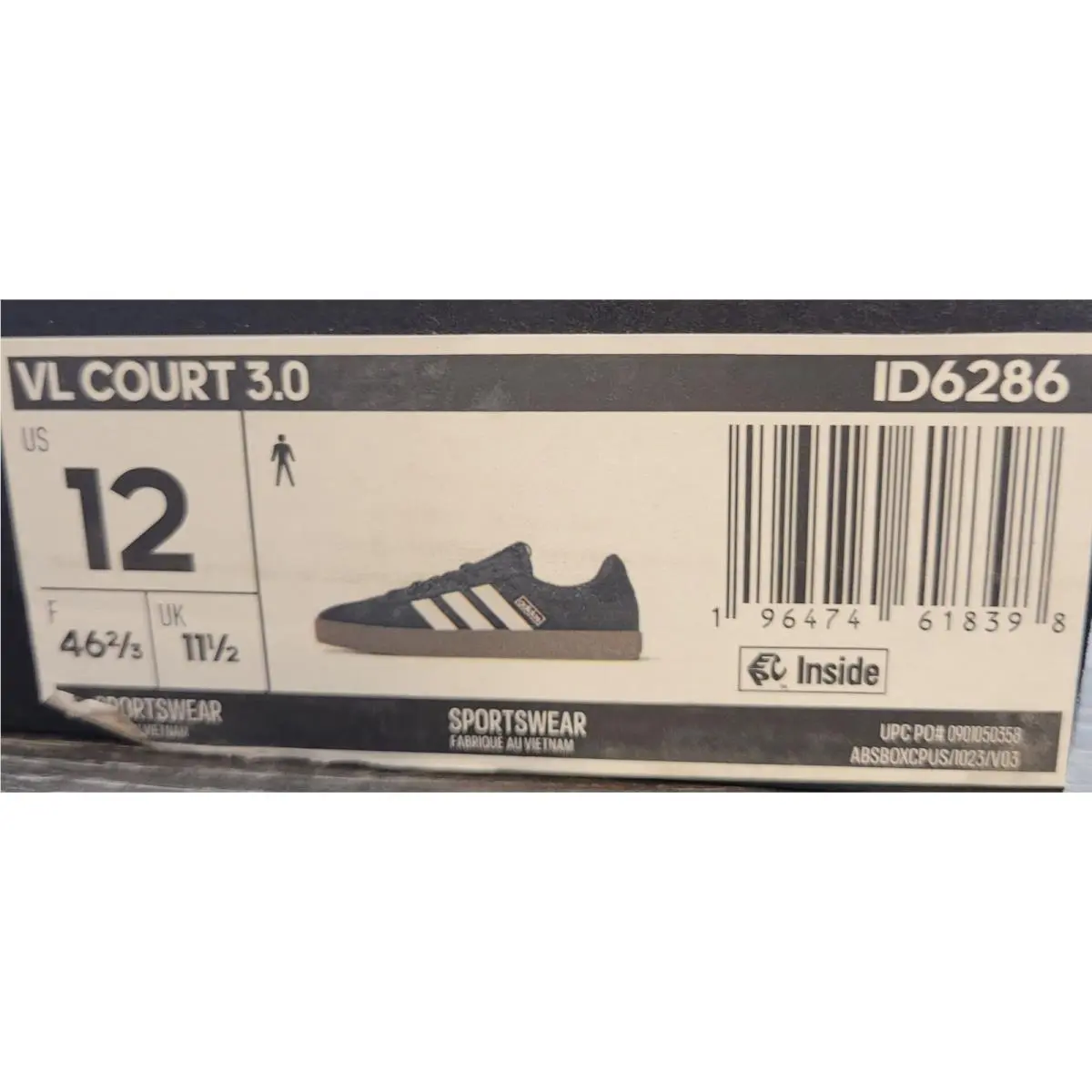 Adidas shoes - VL Court 3.0 ID6286 - Court - Black 6