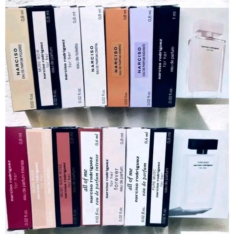 Narciso Rodriguez Perfume Collection 14pc Sample Vial Spray Set