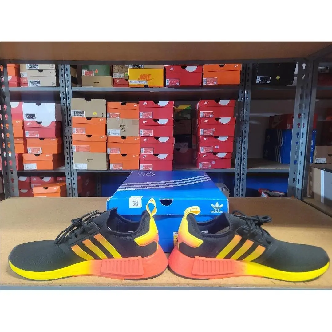 Adidas shoes - Adidas Originals NMD_R1 - Originals - Black Orange Yellow 1