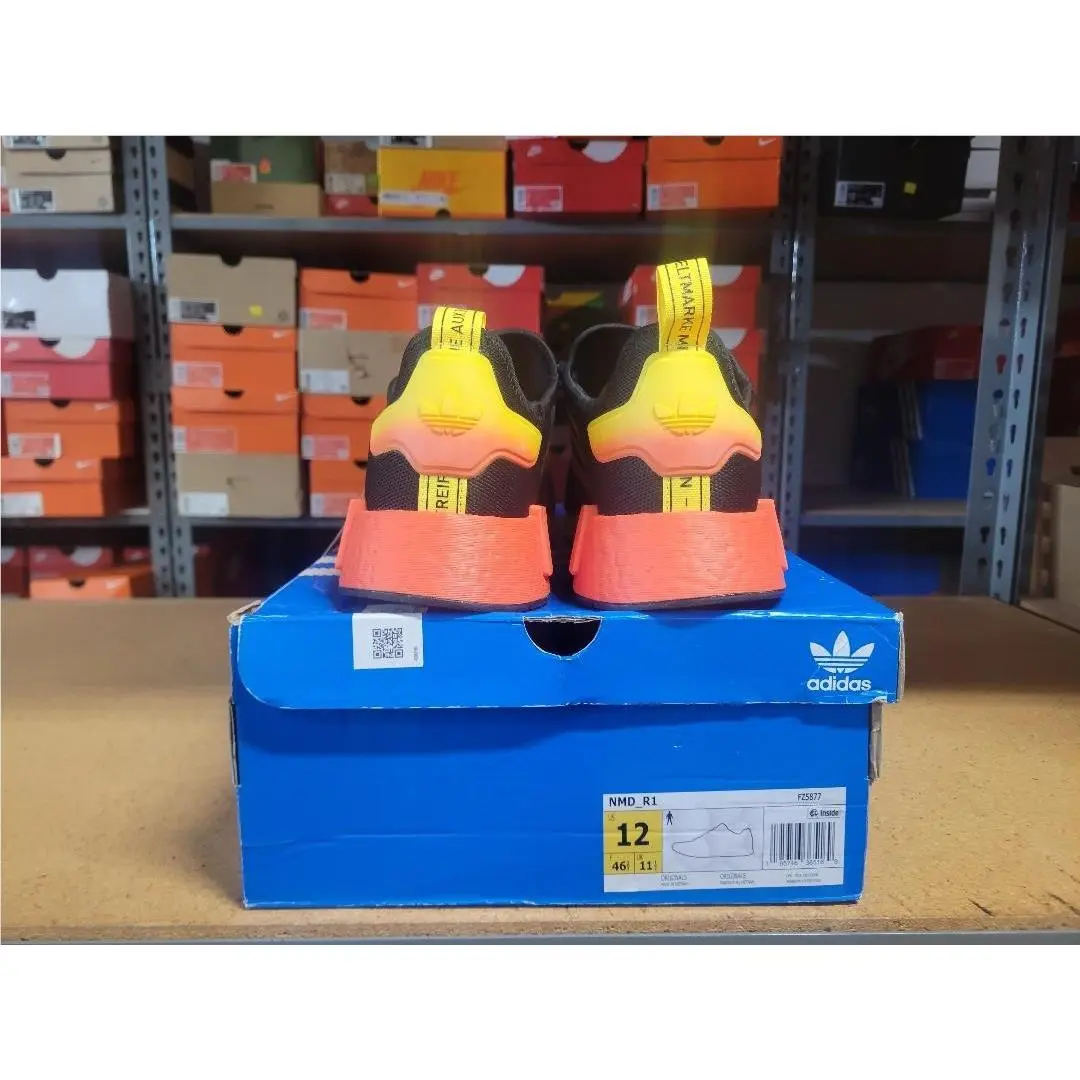 Adidas shoes - Adidas Originals NMD_R1 - Originals - Black Orange Yellow 3
