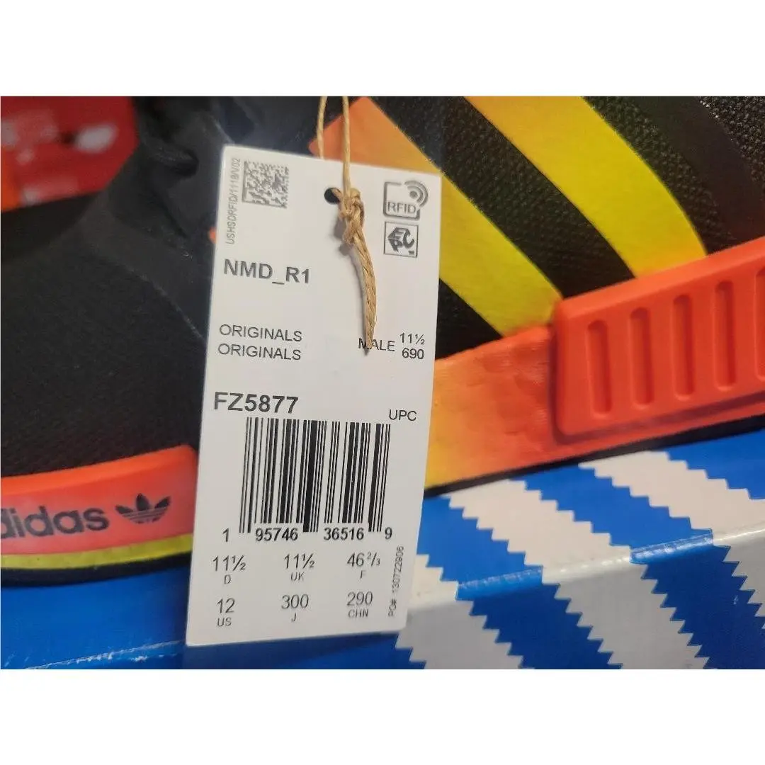 Adidas shoes - Adidas Originals NMD_R1 - Originals - Black Orange Yellow 5
