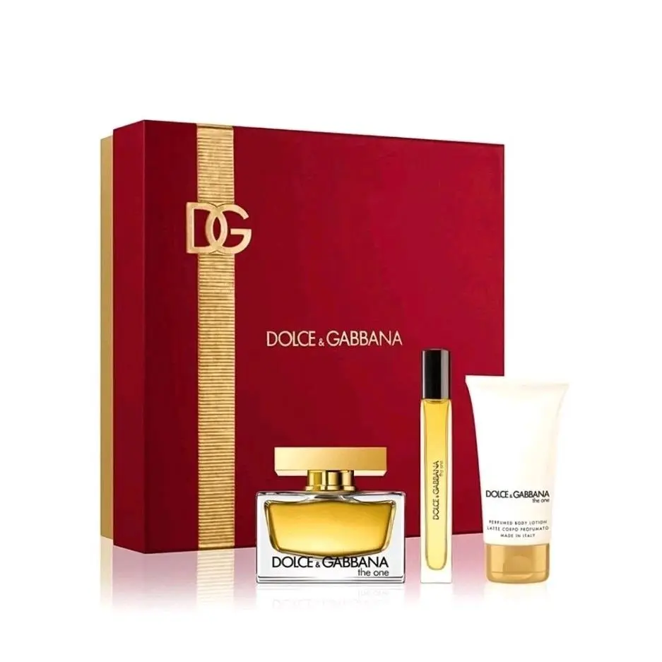 Dolce Gabbana The One For Women 3 Pcs Gift Set 2.5 oz Edp Spray + Body Lotion