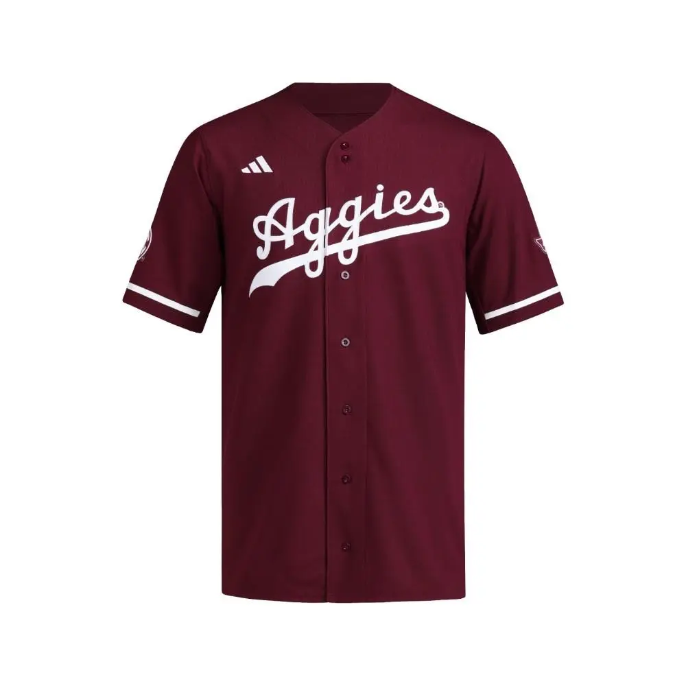 Adidas Texas AM Reverse Retro Full Button Jersey Mens Size XL SB1158-JJ2384
