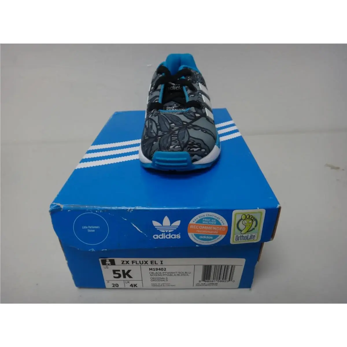 Adidas shoes - ZX Flux EL I - Flux - M19402 - Core Black/Running White/Solar Blue 0