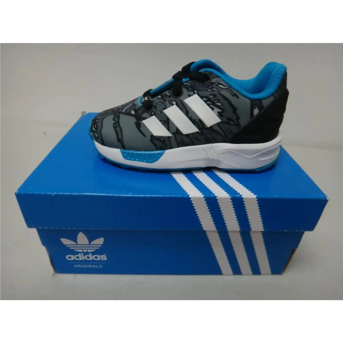 Adidas shoes - ZX Flux EL I - Flux - M19402 - Core Black/Running White/Solar Blue 2