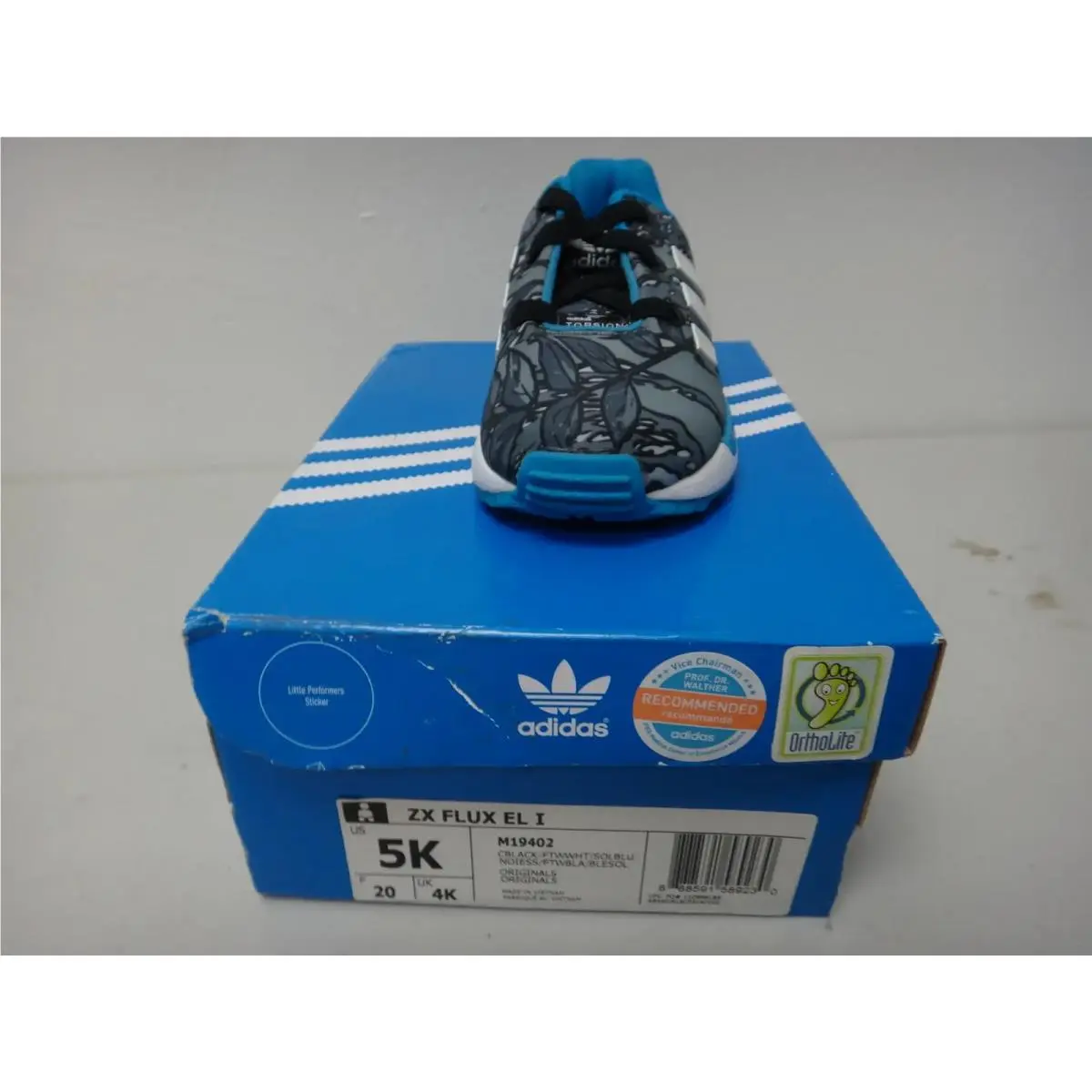 Adidas shoes - ZX Flux EL I - Flux - M19402 - Core Black/Running White/Solar Blue 3