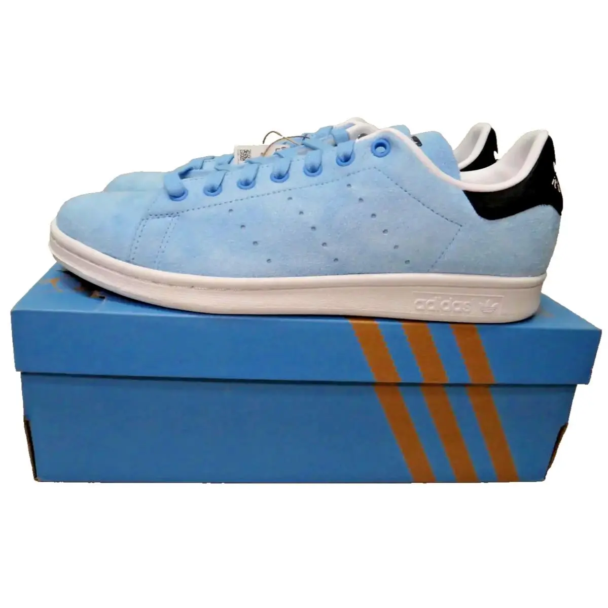 Stan Smith Kermit Mens 10 Light Blue Suede Disney Sneakers HP5579 by Adidas