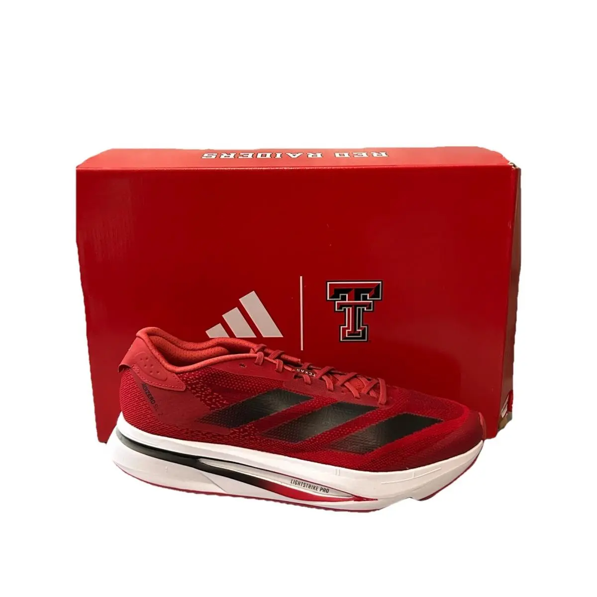 Adidas Texas Tech Red Raiders Adizero SL2 Running Shoes Mens 14 JQ0243