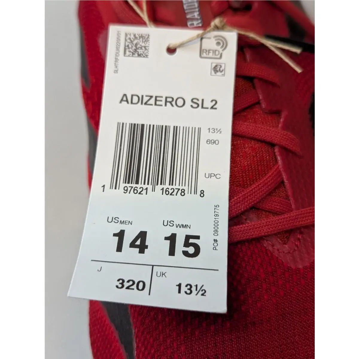 Adidas shoes - adidas Adizero SL - Adizero - JQ0243 - Red (UPC: 197621162788) 5