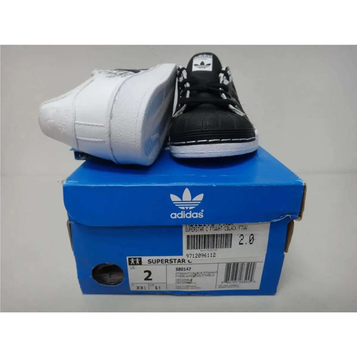 Adidas shoes - Superstar C - Superstar - Black / White 0