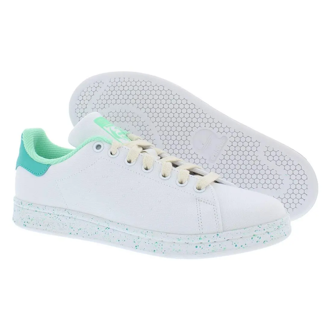 Adidas Stan Smith Mens Shoes Size 5 Color: Cloud White/mint Rush/pulse Mint