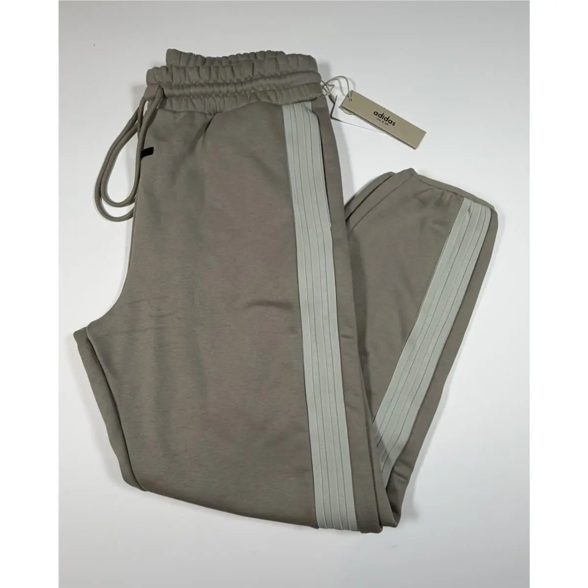 Adidas x Fear of God Mens Athletics High Pant Sweatpant Size L Beige JZ7372