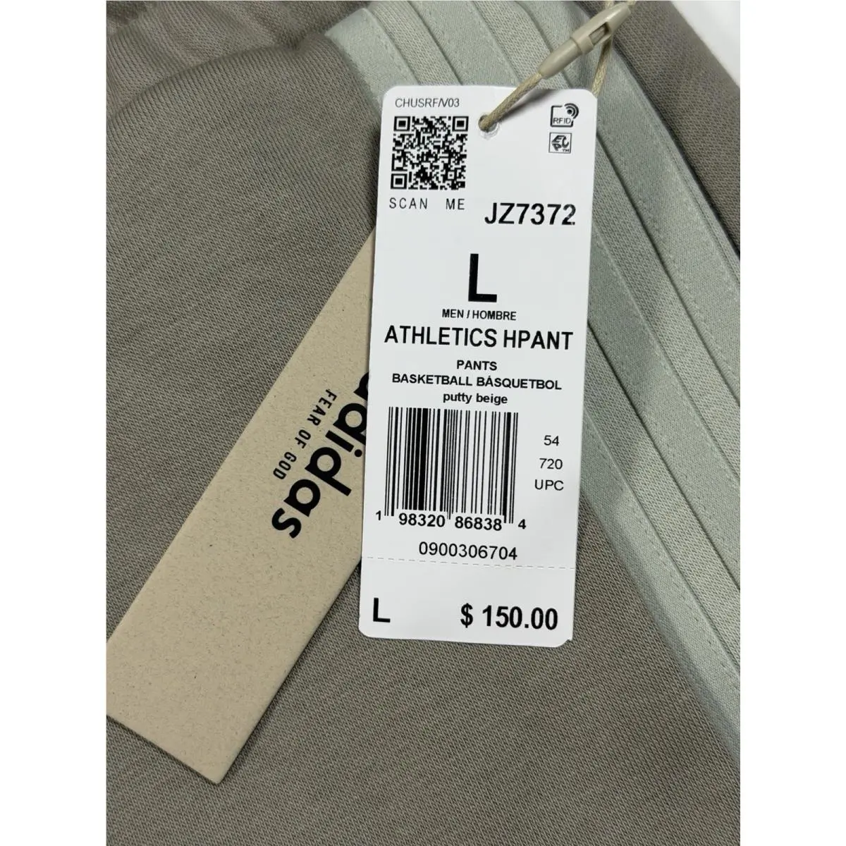 Adidas clothing - JZ7372 - JZ7372 - Beige (UPC: 198320868414) 1