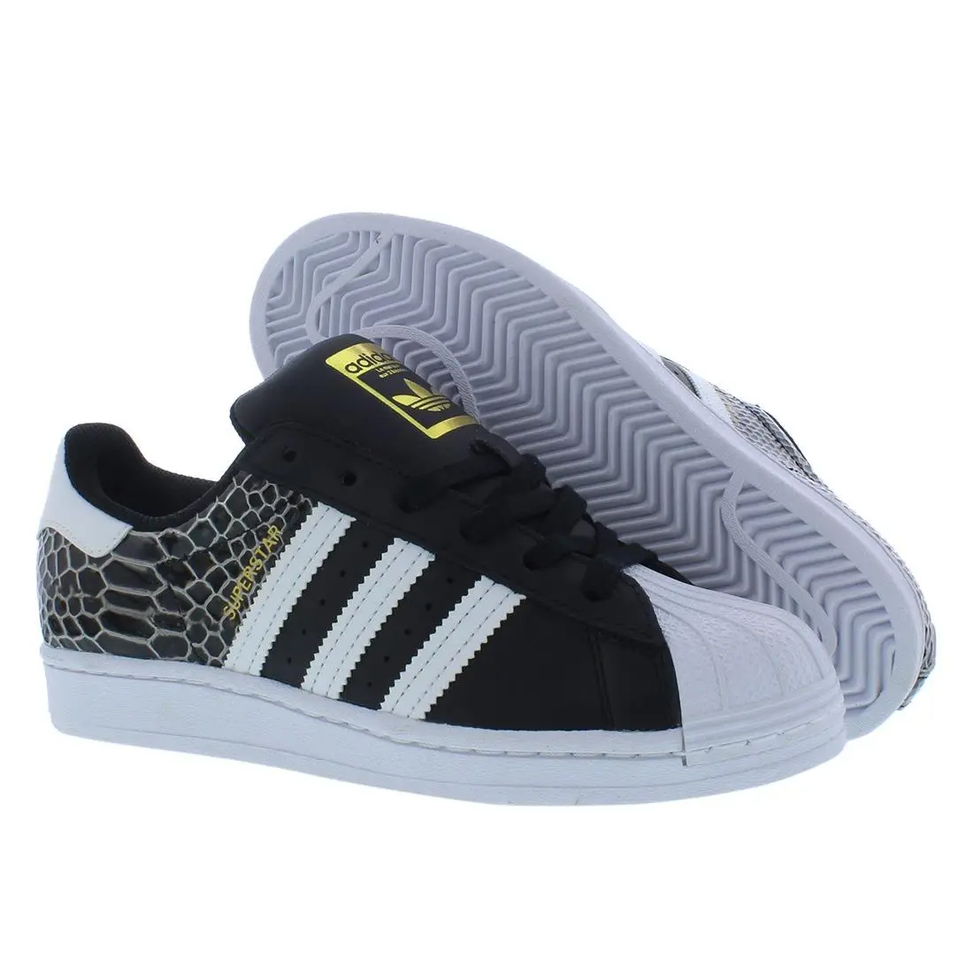 Adidas Superstar Leather Womens Shoes Size 5.5 Color: Core Black/cloud