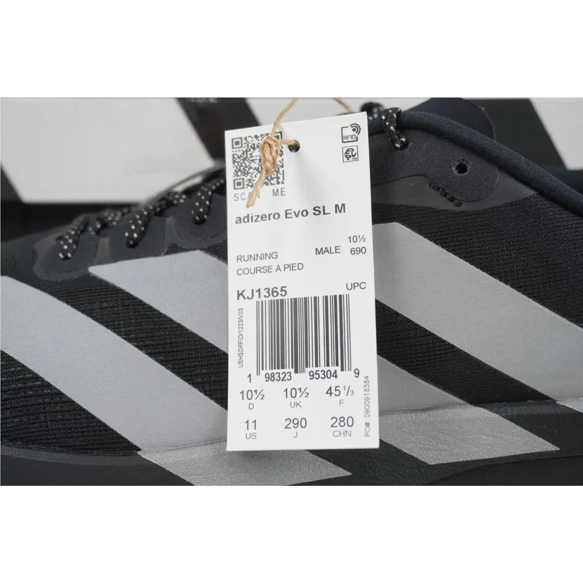 Adidas shoes - Adizero Evo SL - Adizero Evo - KJ1365 - Black (UPC: 198323953049) 4