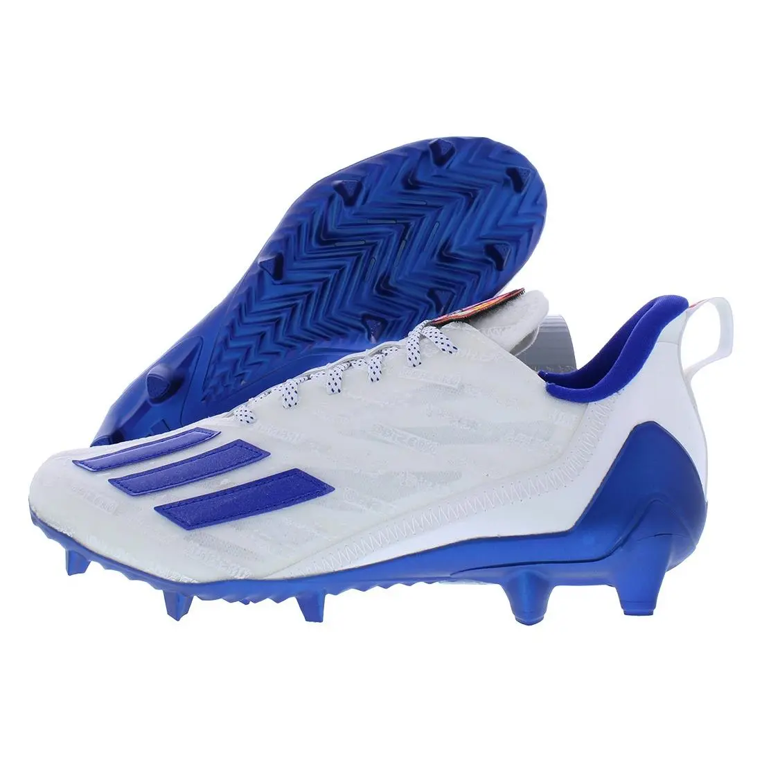 Adizero Cleats Mens Shoes Size 10.5 Color: Cloud White/royal Blue/cloud by Adidas