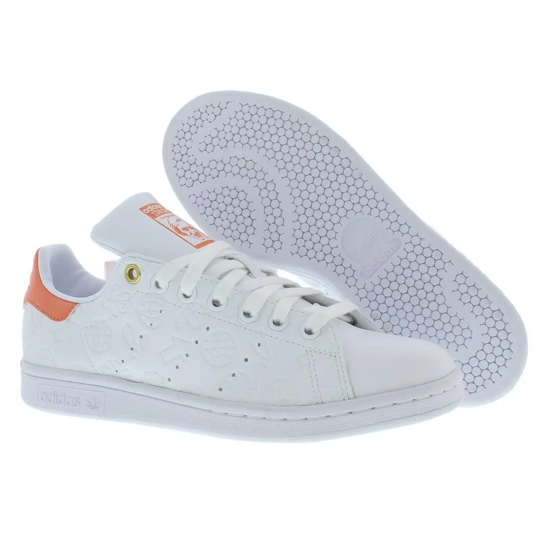 Adidas Stan Smith Leather Womens Shoes Size 8 Color: Cloud White/semi