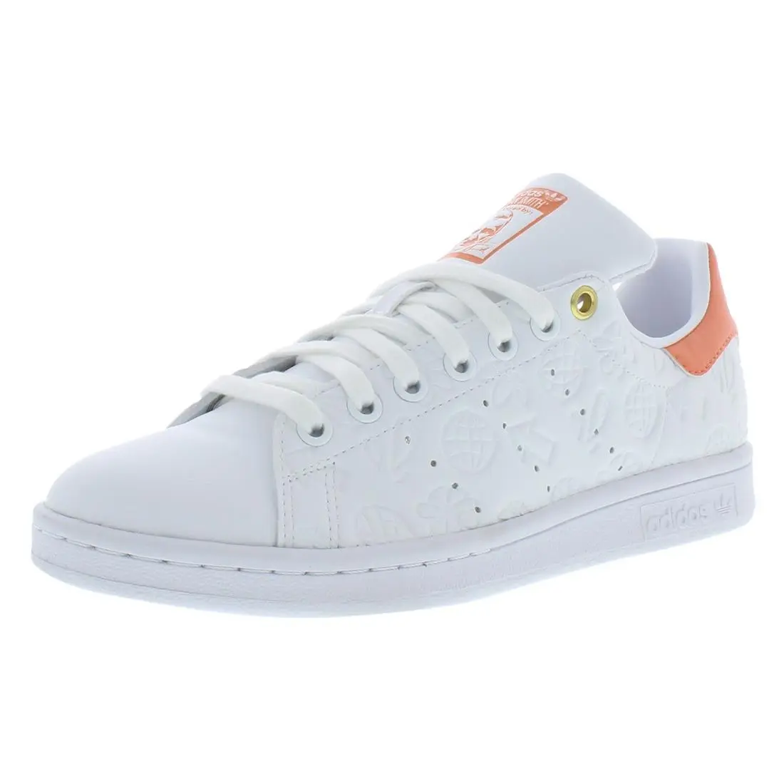 Adidas shoes - Cloud White/Semi Coral/Chalk White, Main: White (UPC: 194813956163) 0