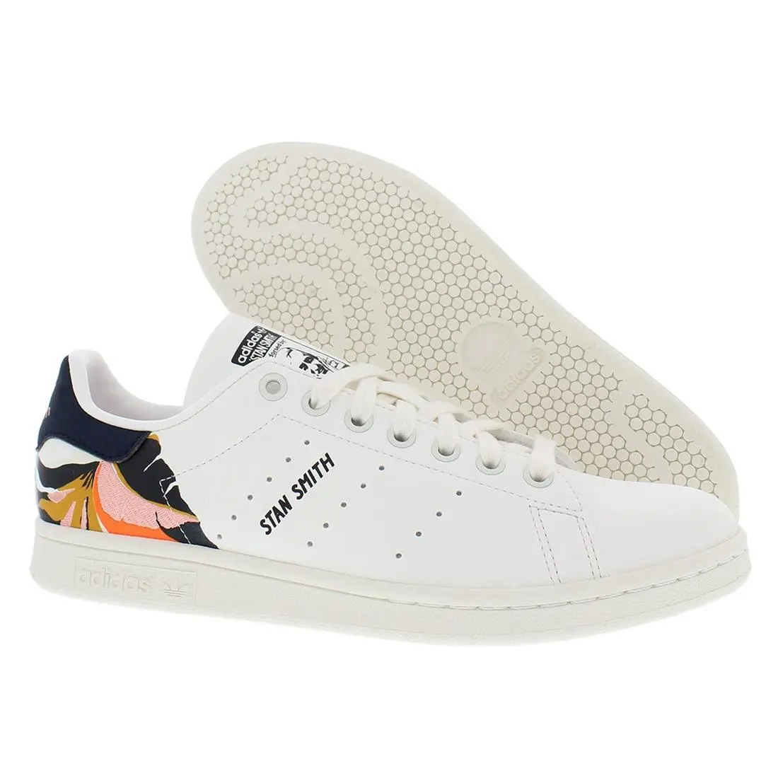 Adidas Stan Smith Womens Shoes Size 6.5 Color: Core White/legend Ink/orange