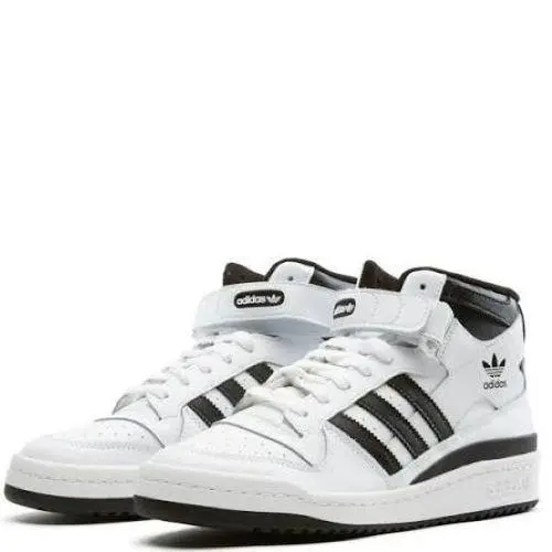 Forum Mid Shoes - White/black - Men Size 11 by Adidas