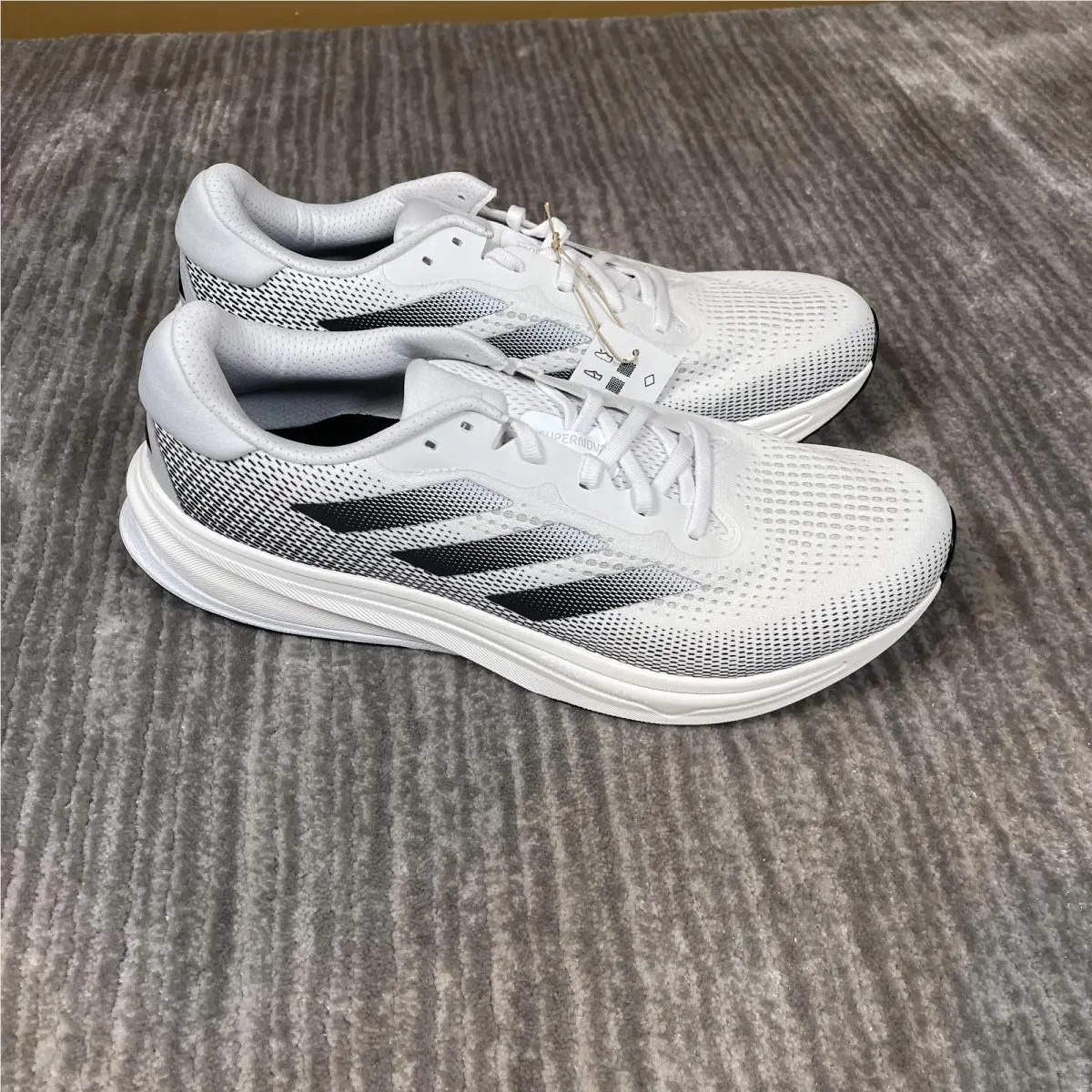 Supernova Rise M Shoes Mens Size 13 White Mesh Running Sneakers JI2865 by Adidas