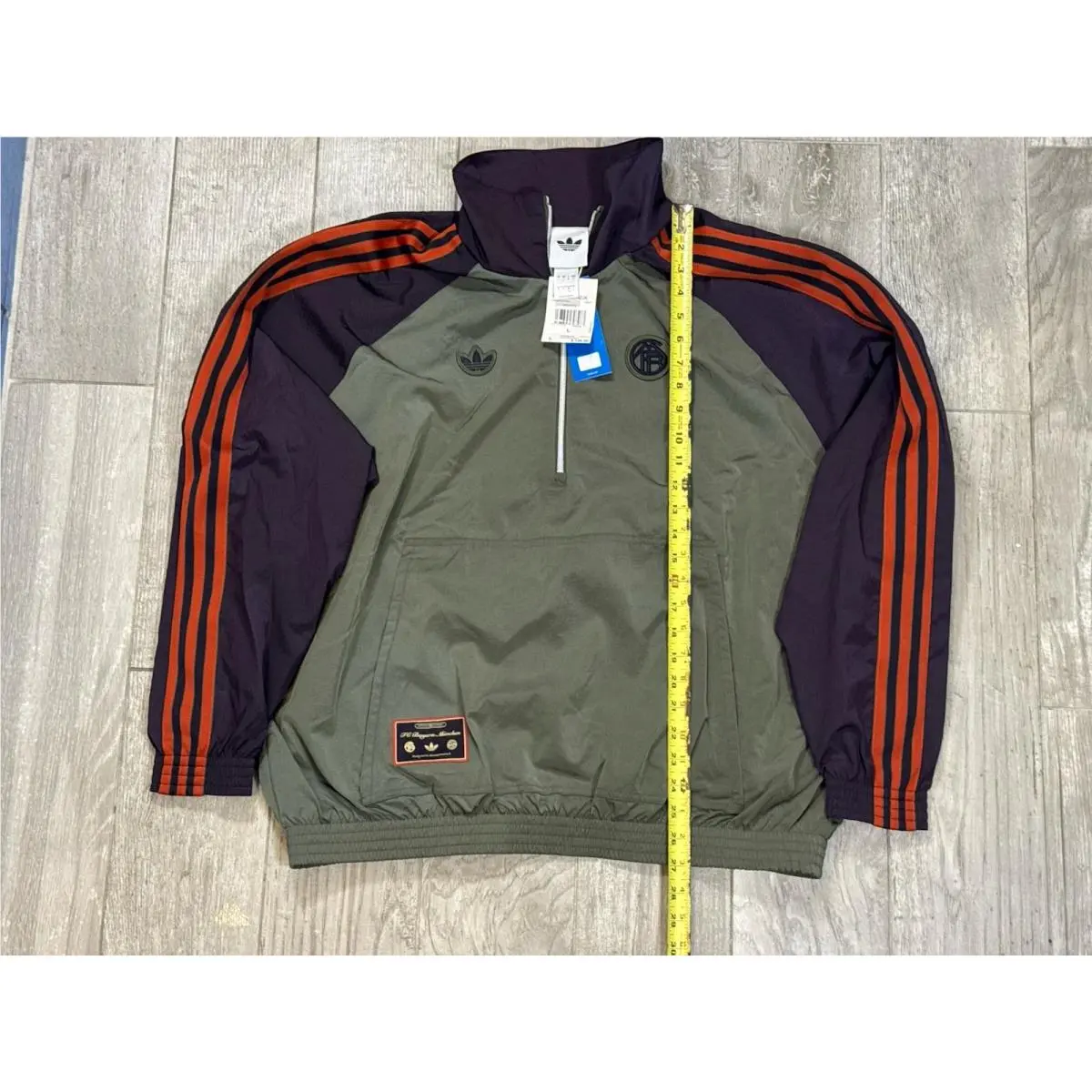 Adidas clothing - adidas FC Bayern Icon Half-Zip - JN0112 - Green, Secondary: Black, Orange, Purple 10