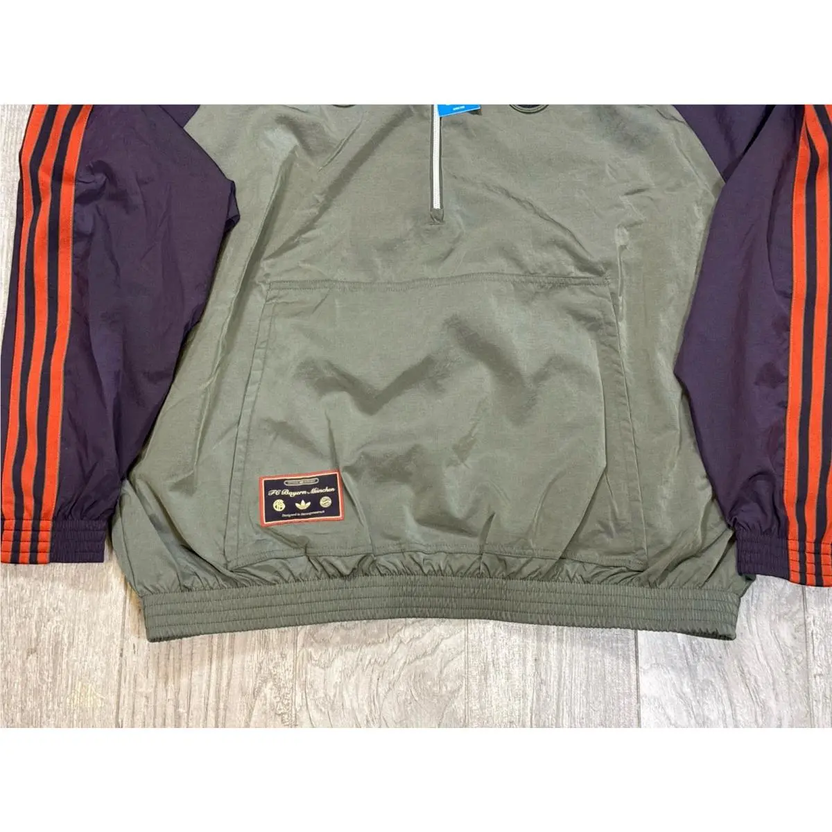 Adidas clothing - adidas FC Bayern Icon Half-Zip - JN0112 - Green, Secondary: Black, Orange, Purple 2