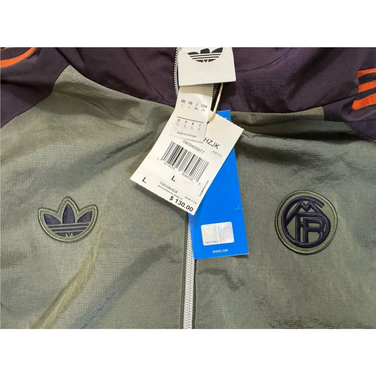 Adidas clothing - adidas FC Bayern Icon Half-Zip - JN0112 - Green, Secondary: Black, Orange, Purple 5
