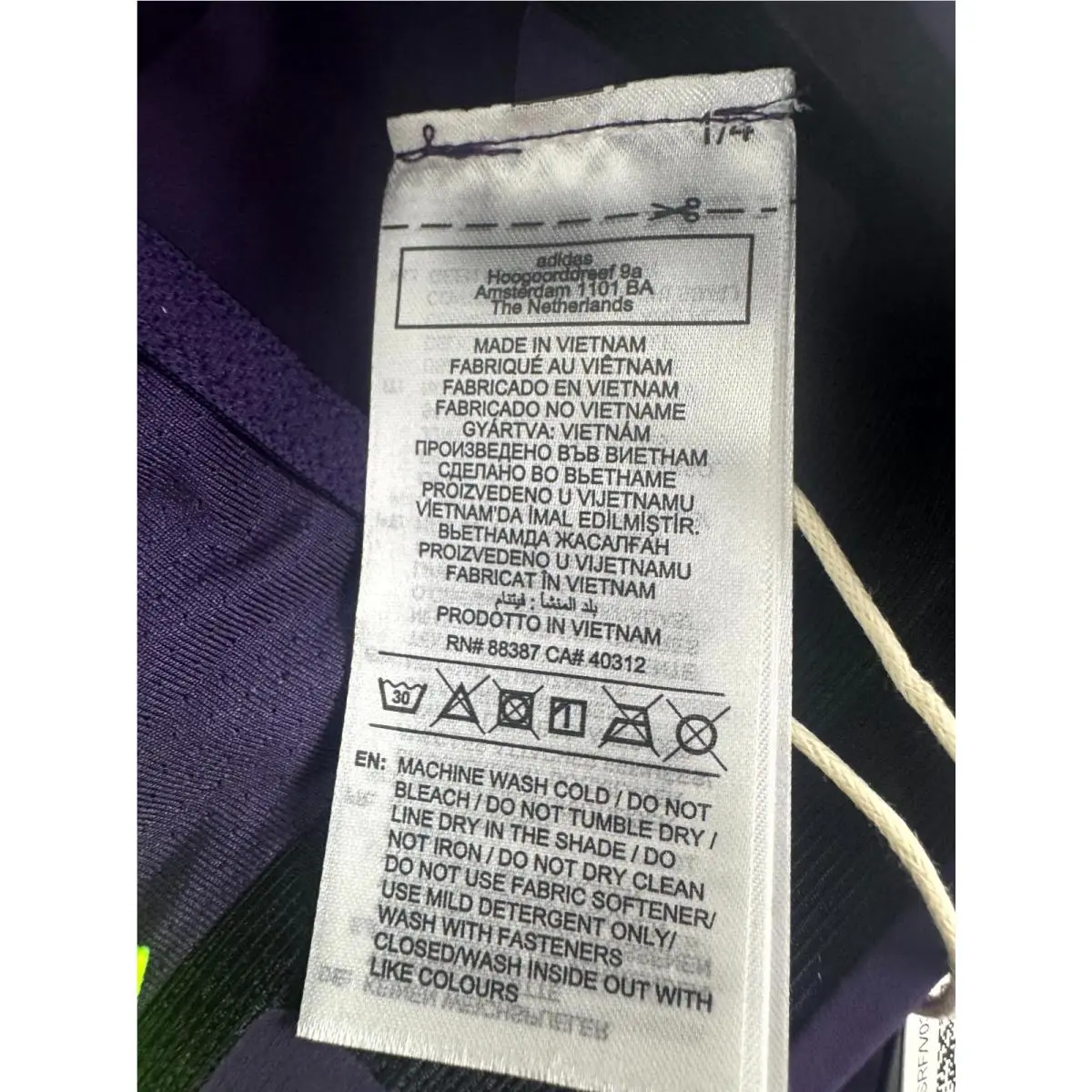 Adidas clothing - Adidas Adizero 2025 PE Pro Elite Promo - JW3373 - Purple (UPC: 197622029837) 3