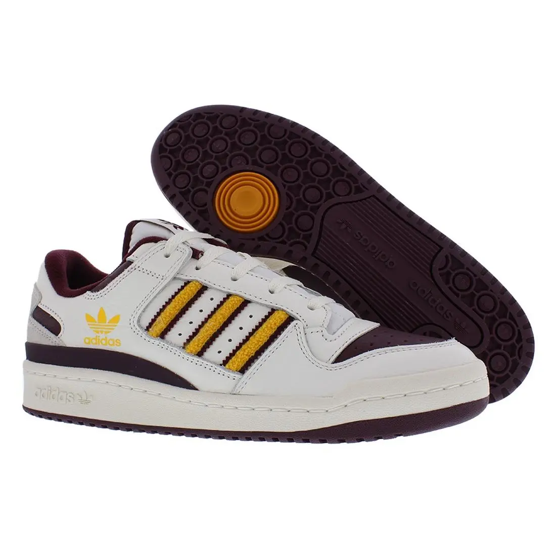 Adidas Forum Low CL Mens Shoes Size 13.5 Color: Team Maroon 2/Cloud White/team
