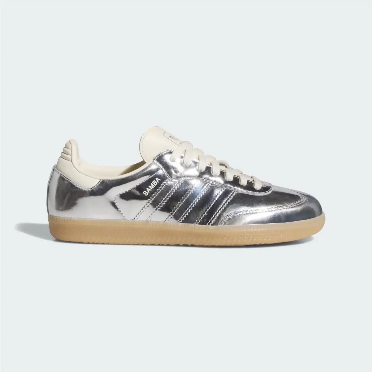 Size 9.5 - Women`s Adidas Samba OG Shoes `silver Metallic` KZ9318