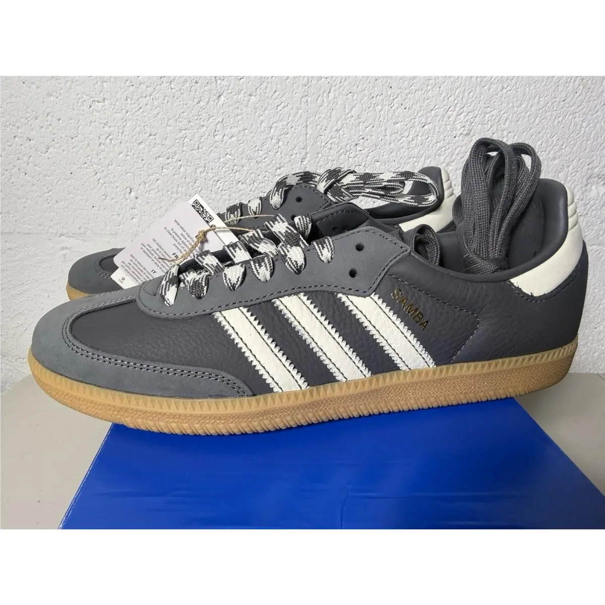 Adidas Originals Samba White Grey Gum KJ6073 Men’s Size 9