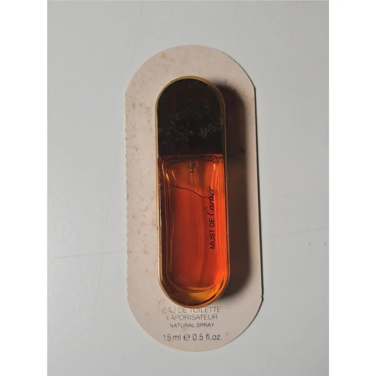 Vintage Cartier Must DE Cartier 15 ml 0.5 Fl. Oz. Eau de Toilette Vaporisateur