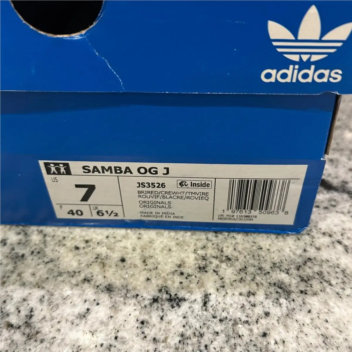 Adidas shoes - Samba OG J - Samba - Red 0