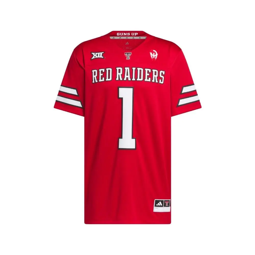 Adidas Red Premier Texas Tech Home Jersey Mens Size M SB1158-KR8854