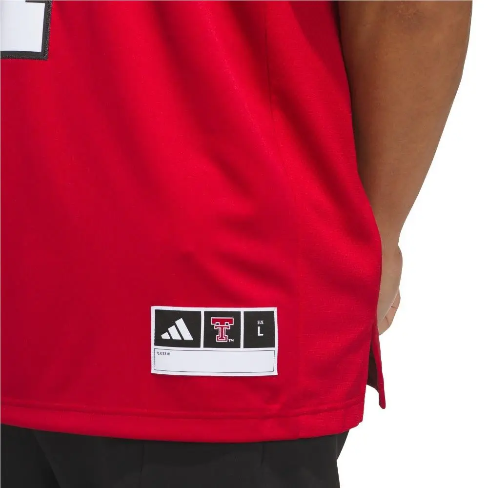 Adidas clothing - adidas Red Premier Texas Tech Home Jersey - SB1158-KR8854 - Red (UPC: 198332171755) 4