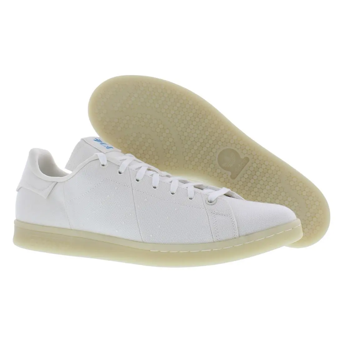 Adidas Stan Smith Mens Shoes Size 13 Color: Chalk White/non Dyed/bright Cyan