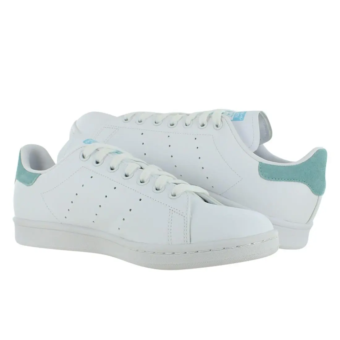Adidas shoes - Cloud White/Cloud White/Bliss Blue, Main: White (UPC: 195740543532) 1