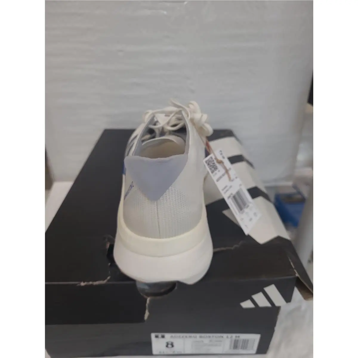 Adidas shoes - adidas Adizero Boston 12 - Adizero Boston - JI4476 - Core White / Dark Blue / Pure Ruby (UPC: 197615094668) 2