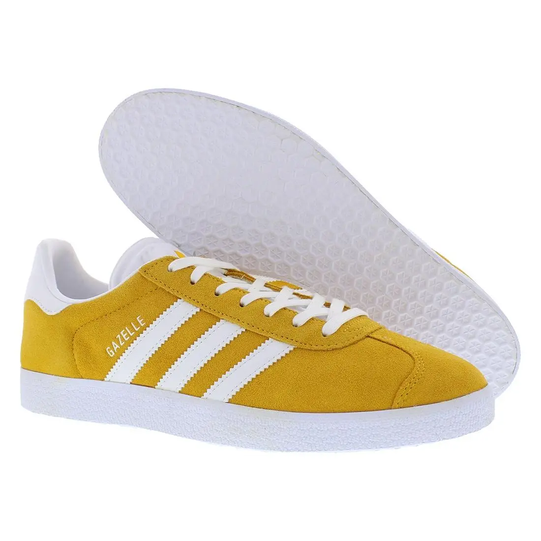 Adidas Gazelle Mens Shoes Size 9 Color: Crew Yellow/cloud White/cloud White
