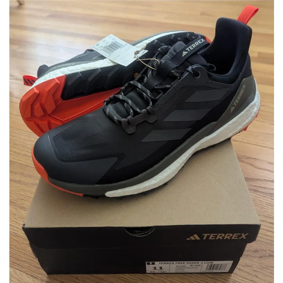 Terrex Free Hiker 2 Low Hiking Boots Shoes Gore-tex US 11 EU 45 1/3 ID769 by Adidas