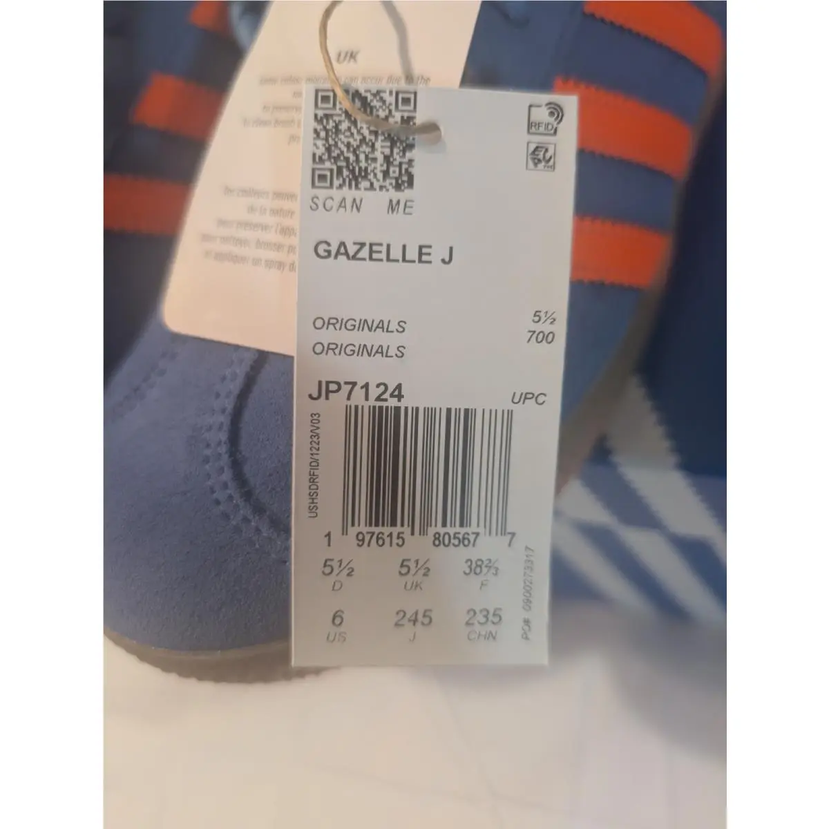 Adidas shoes - gazelle J - gazelle - Blue 9