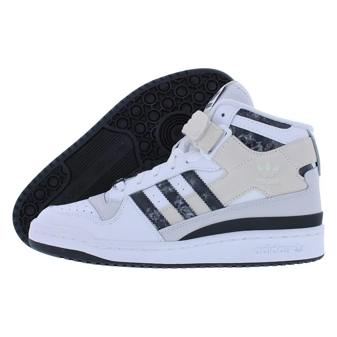Adidas Forum Mid Leather Womens Shoes Size 6 Color: Footwear White/off