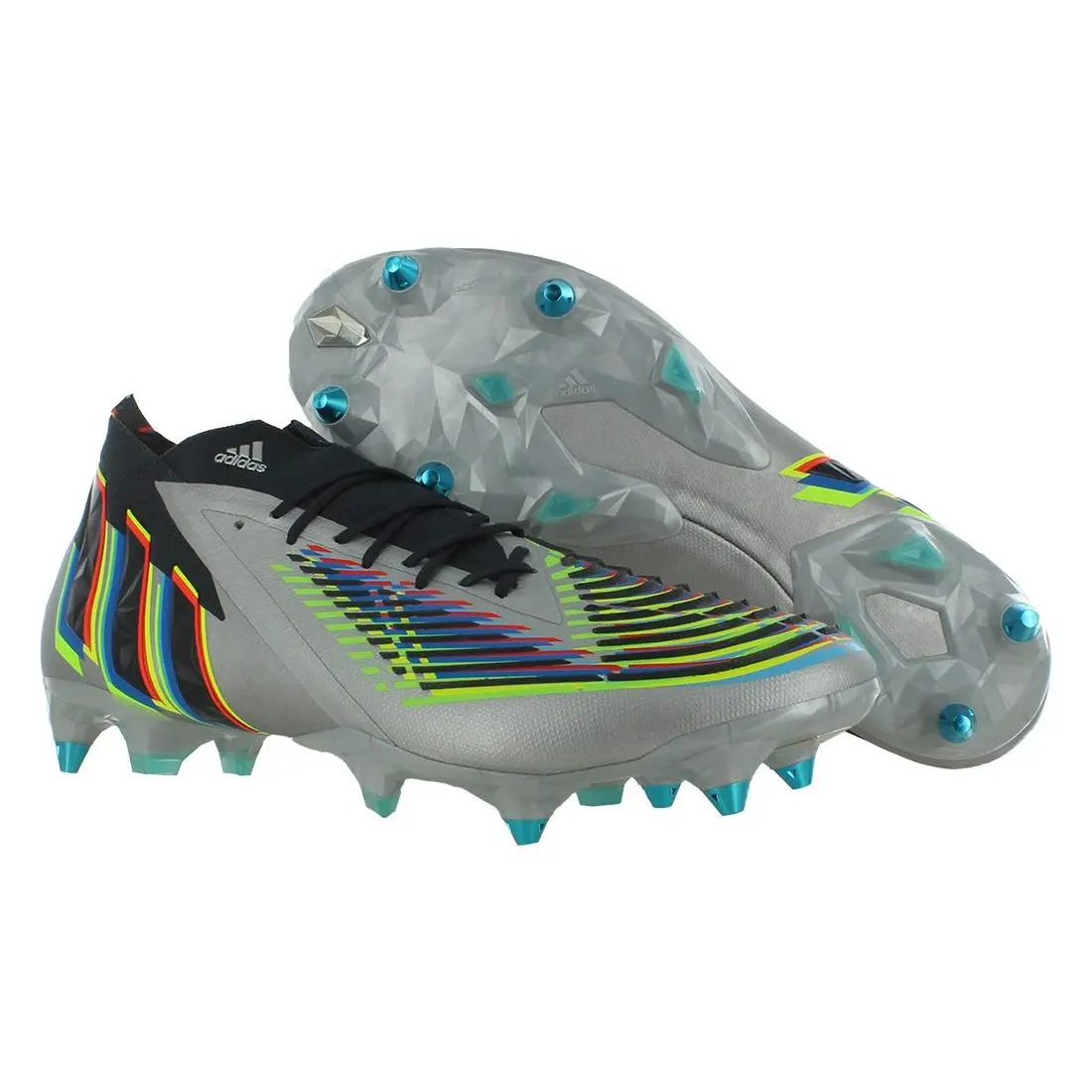 Adidas Predator Edge.1 SG Unisex Shoes Size 13 Color: Silver Metallic/core