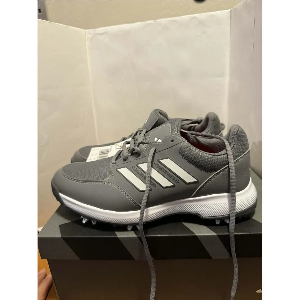 Tech Response 3.0 GV6892 Wide Grey White Mens Golf Sz 8 by Adidas